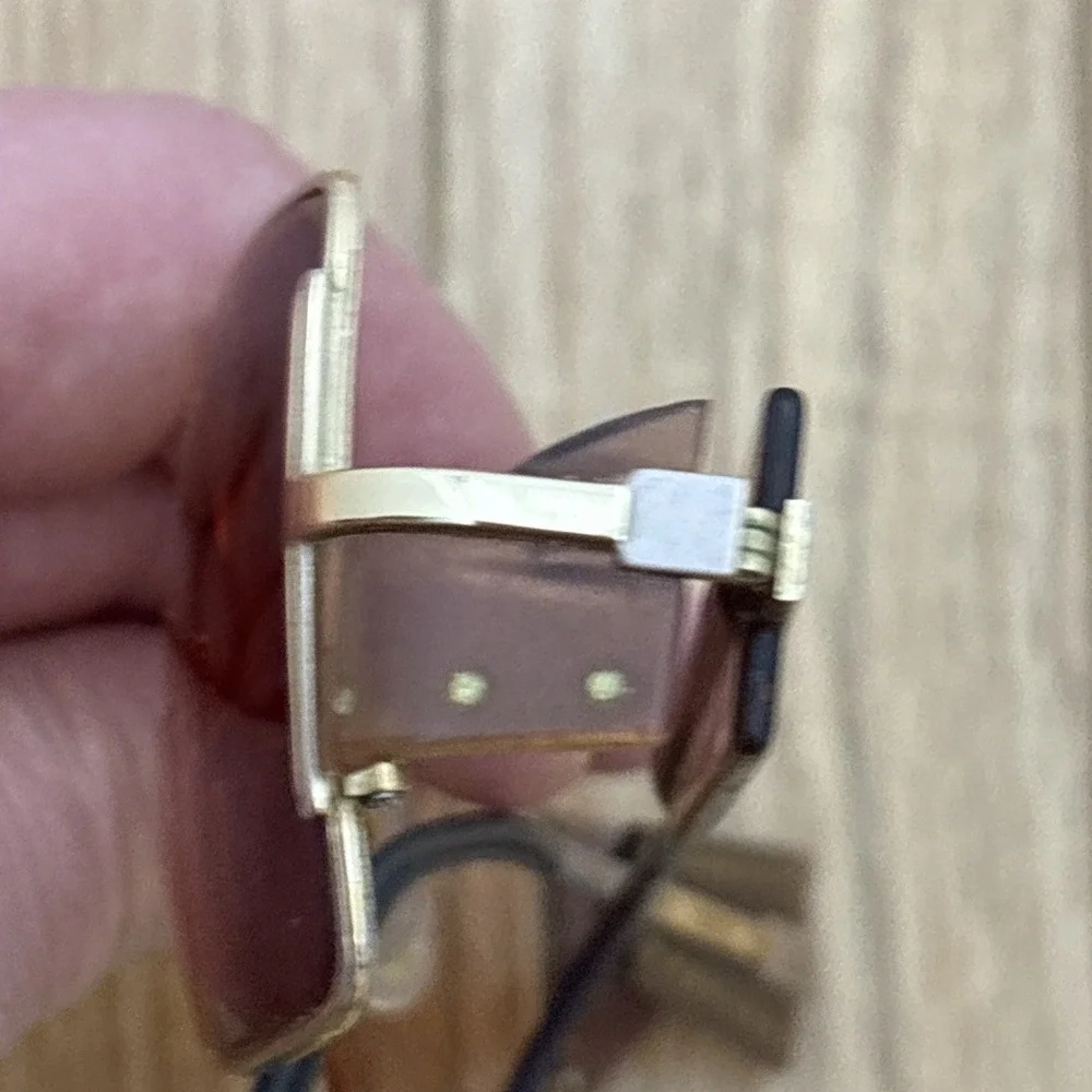 Authentic Vintage Cazal MOD.947 COL.497 Germany Gold Eyeglass Frames‎ Only